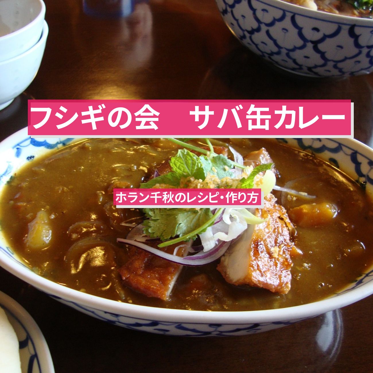 【フシギの会】『サバ缶カレー』ホラン千秋のレシピ・作り方