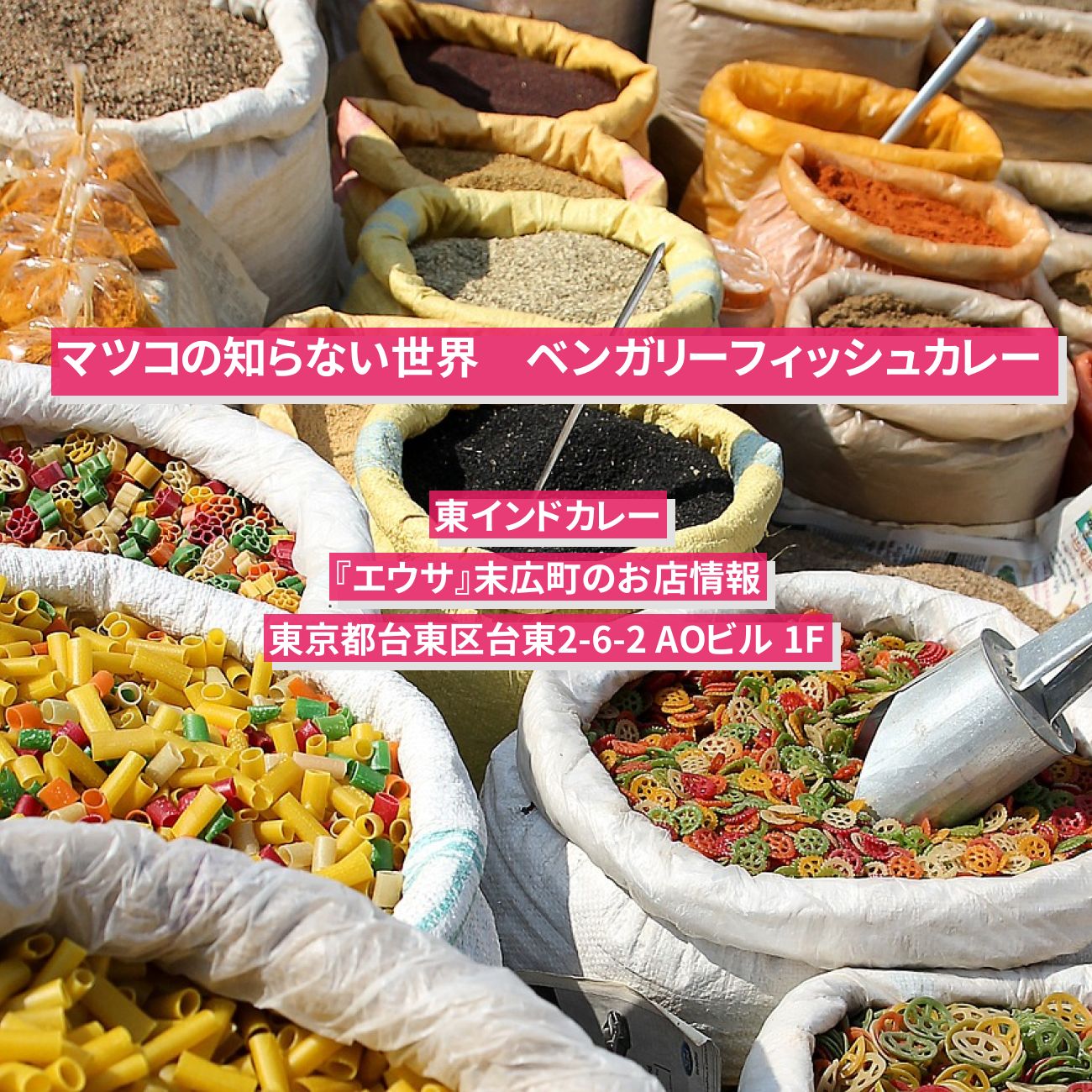 【マツコの知らない世界】ベンガリーフィッシュカレー　　東インドカレー『エウサ』末広町のお店情報