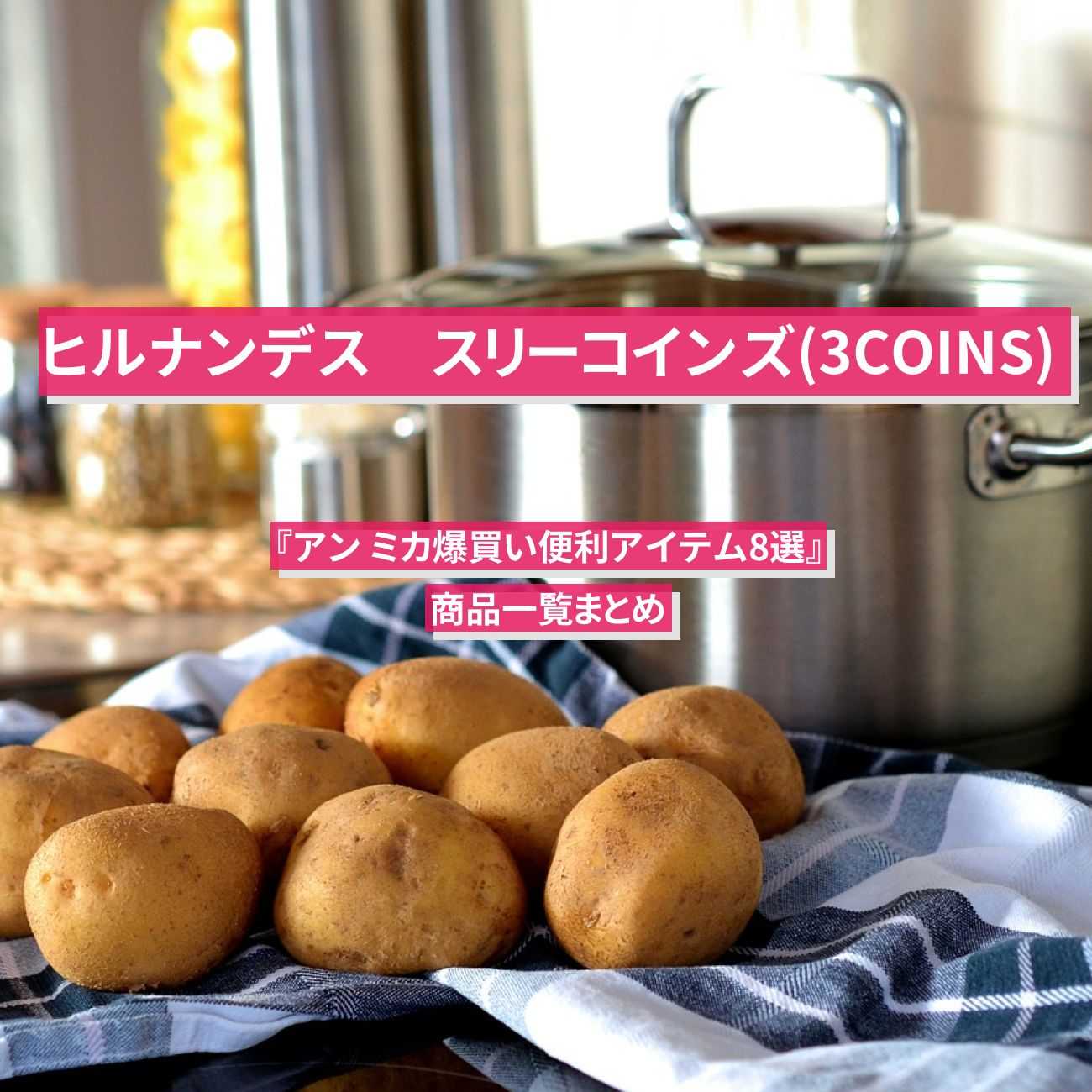 【ヒルナンデス】スリーコインズ(3COINS)『アン ミカ爆買い便利アイテム8選』の商品一覧まとめ